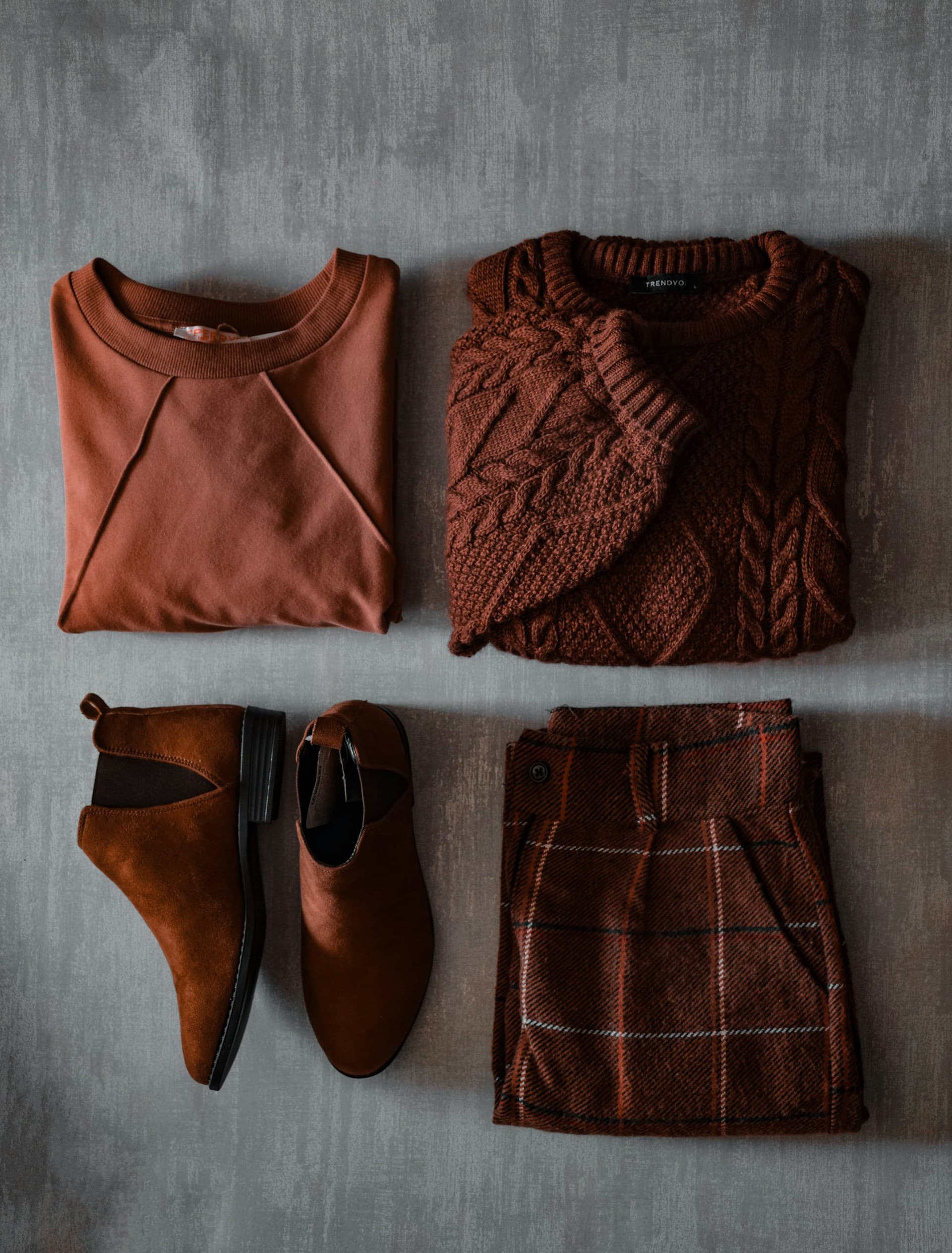 Autumn collection of clothes